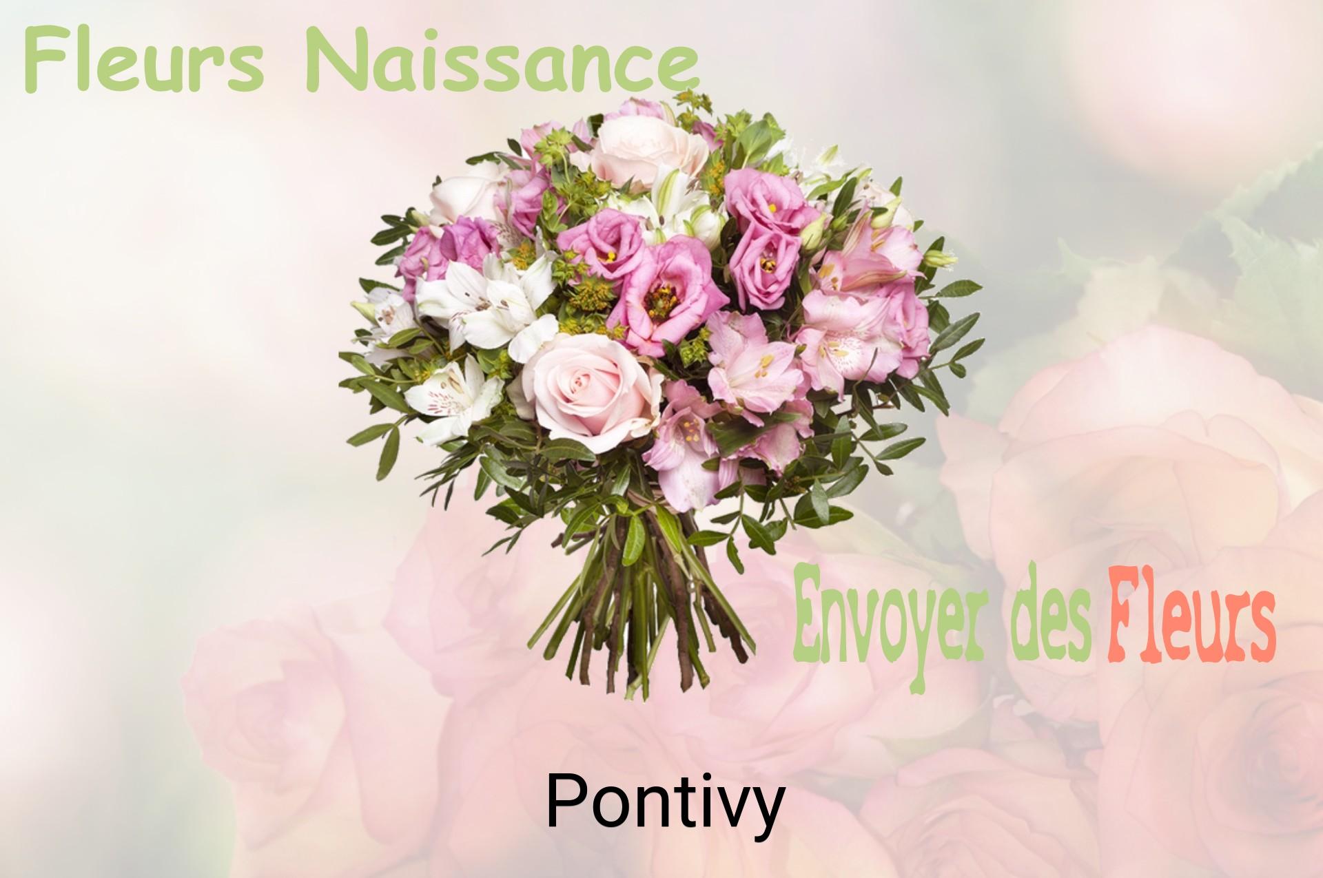 Bouquet de fleurs de naissance livré à Pontivy